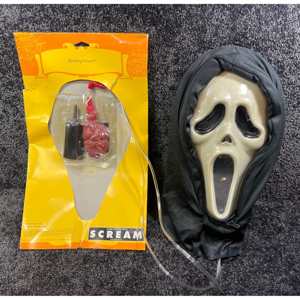 Bleeding Scream Mask Original 1997 Miramax‎ Films Fun World New in Package